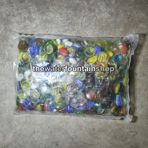 glass pebbles bag