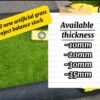 artificial grass sizes