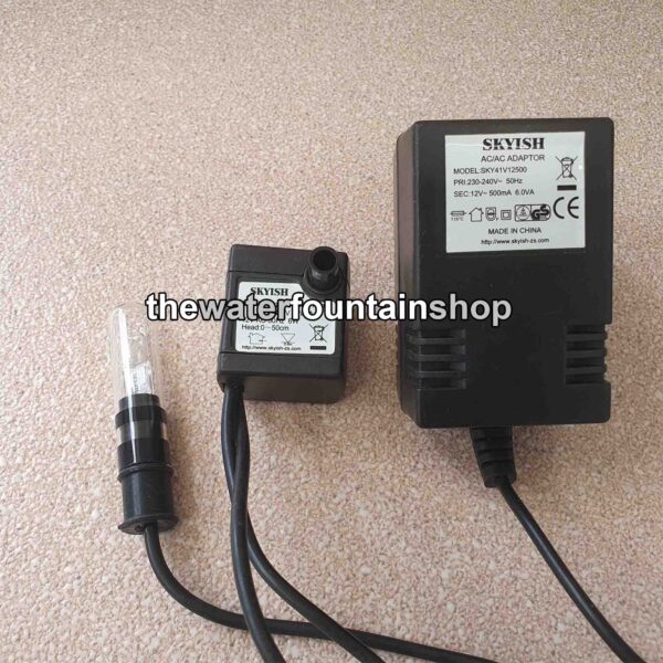 TP-180LV 4W submersible pump with light
