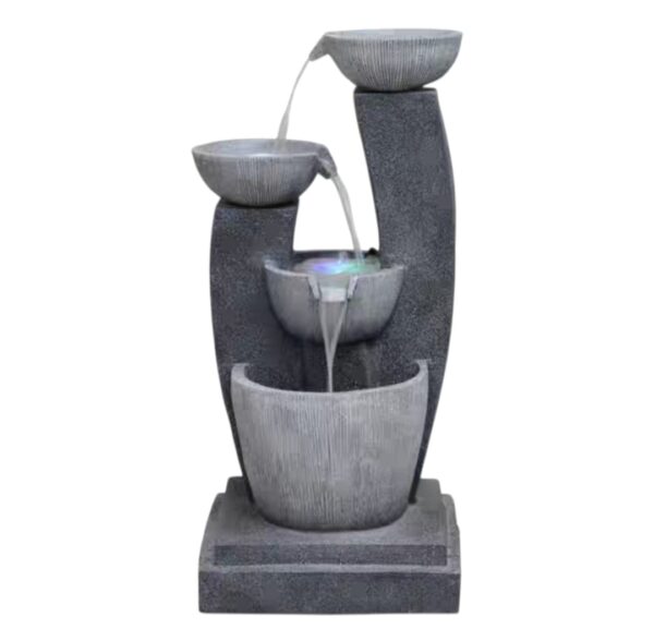 four tier water fountain dark
